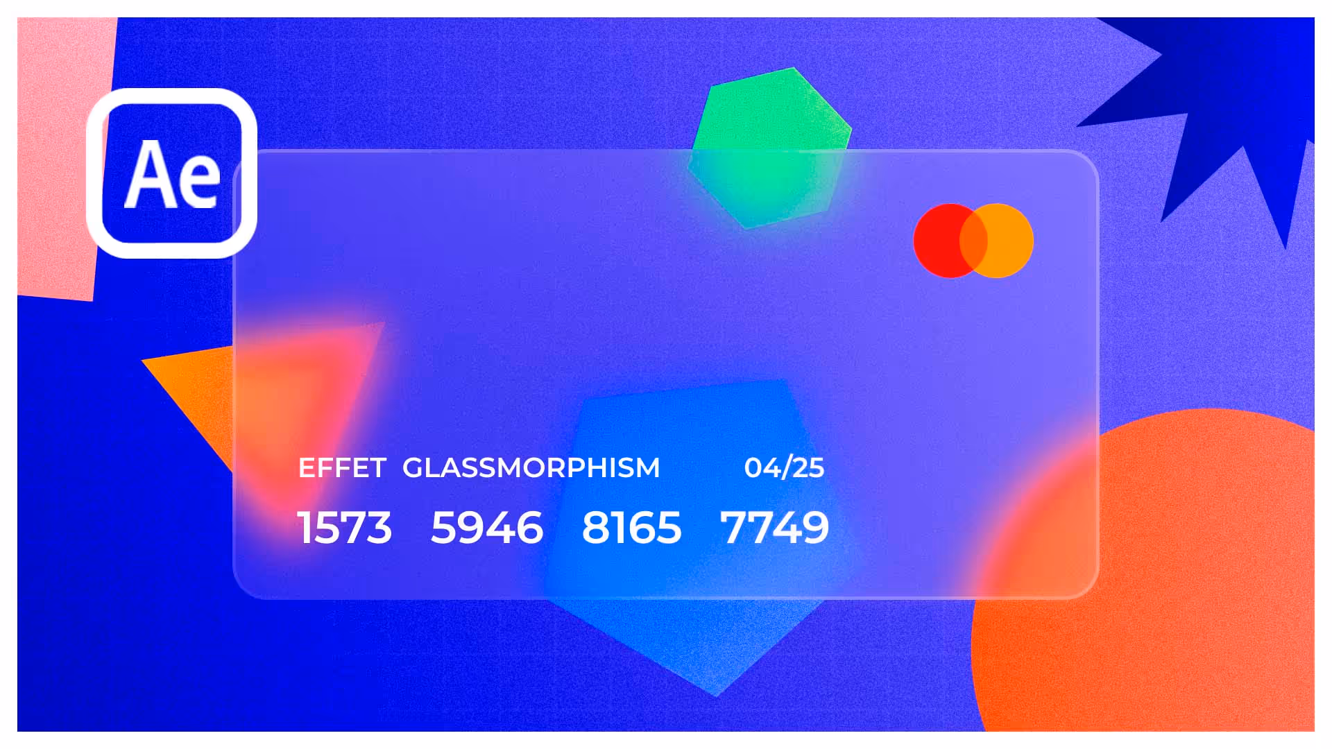 Tutoriel After Effects : effet glassmorphisme