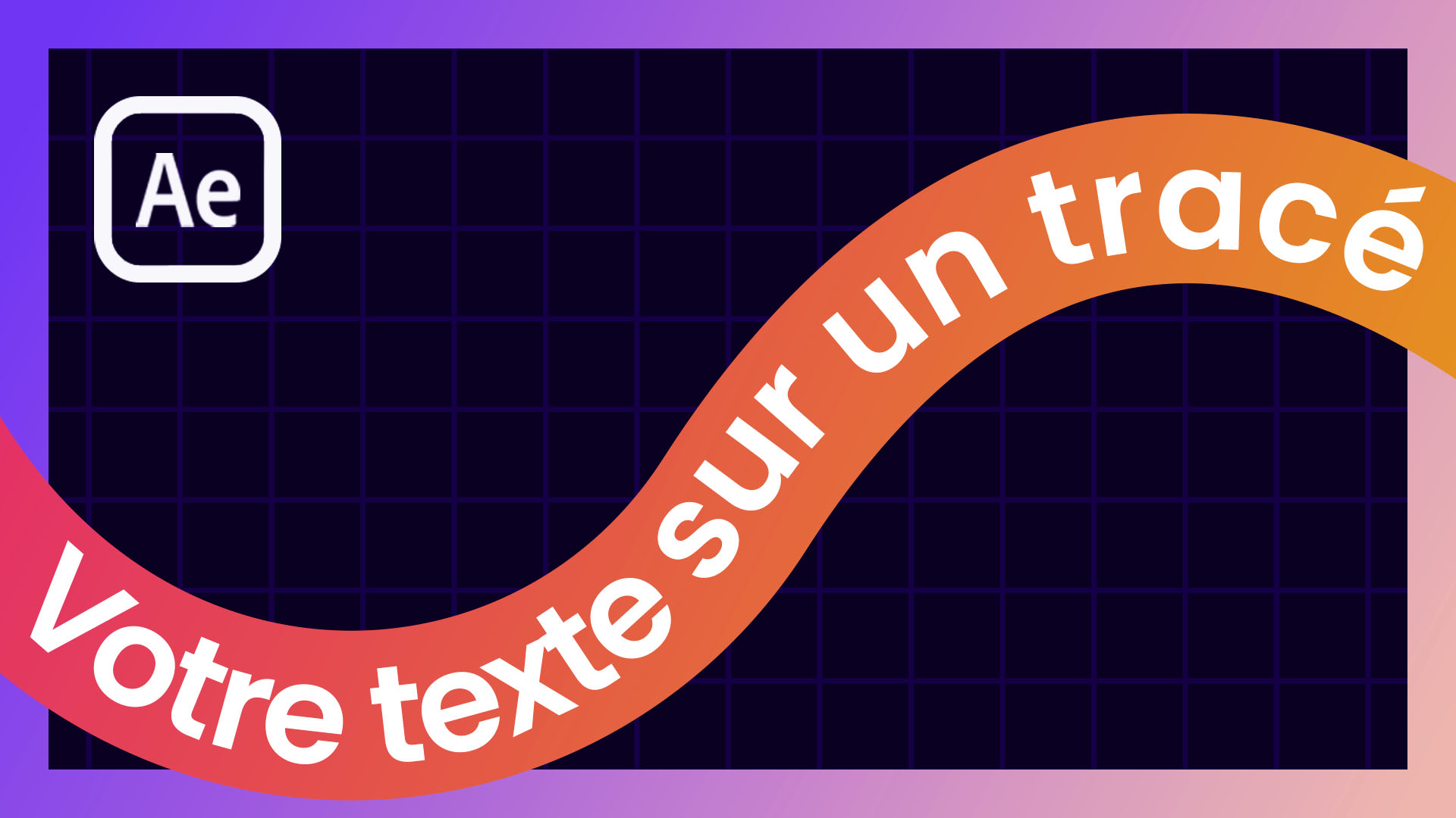 Tutoriel After Effects : texte le long d'un tracé